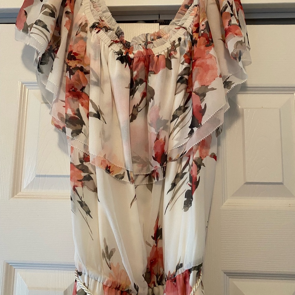 White House Black Market Floral Maxi Dress